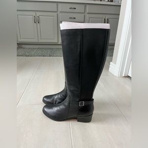 ✨Sold ✨New Black Leather Upper Riding Boots